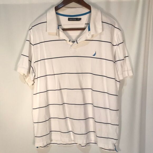 Men's Nautica Striped Polo Size XXL - Picture 1 of 3
